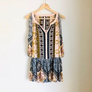 Free People boho chic flowys mini dress